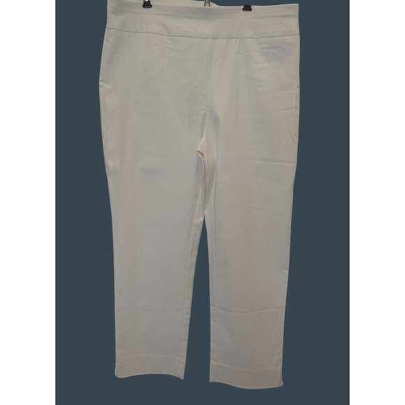 Chico's So Slimming White Slim Stretch Size 1.5 Women's Size 10 Crop Fit NTW - Picture 2 of 10